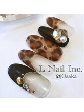 エルネイルインク(L Nail Inc.)/マットレオパードネイル☆