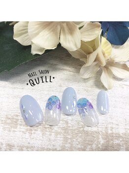 ネイルサロン クイル(QUILL)/6月あじさい★3