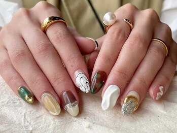 アイネイルズ 梅田店(I nails)/個性派ニュアンス韓国¥9200