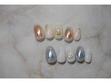 ネイルサロン ブリオン(Nail Salon Bullion)/シャイニースノーネイル