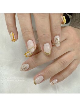 エミニーバイディーアール(EMINY by DR)/チェック×推しネイル