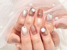 ネイルクイック 大宮西口店/NaturaｌCollarCheck×Rose～*