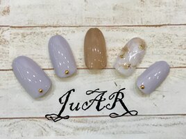 パステルパープルネイル