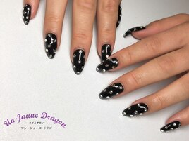 【自爪ネイル】ブラックネイル