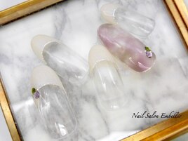 (1425)ふんわりマーブルネイル