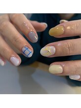 ネイルカラー つくば(NAIL KOLOR)/ribbon check