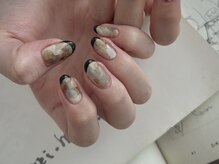 ウーネイル 代々木上原(woo nail)/マーブルフレンチ (120min)