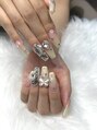 ネイルサロン イズ(nail salon I'z)&nbsp;ワンフォン系可愛いネイルも大好き♪