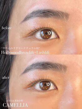 カメリア(CAMELLIA)/ハリウッドブロウ+まつげパーマ