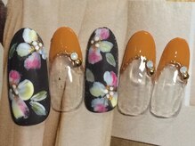 ネイルサロン リリオ(Nail Salon Ririo)/マットフラワーネイル