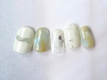 アイネイルズ 梅田店(I nails)/ぷくぷくグリーン
