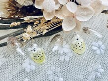 ネイルサロンアンドスクール ラフィーネ 池袋店/くま×スイカネイル◆¥7990