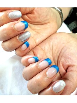 ラヴィネイル(La Vie Nail)/フレンチネイル/ブルーネイル