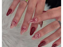 クリスマス/冬ネイル/ツイード