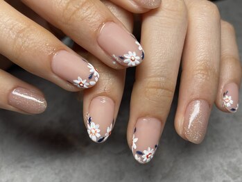 手描きフラワーフレンチ