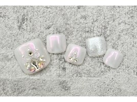 ストーンアート×ピンクパウダー