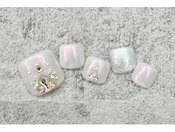 ウィステリア 蒲田店(Wisteria)/ストーンアート×ピンクパウダー