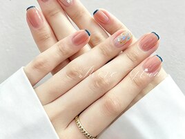 ブルー系ネイル