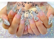 マイネイル 池袋(My Nail)/シルバーラメグラネイル☆