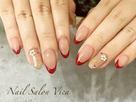 赤フレンチで大人仕上げ☆