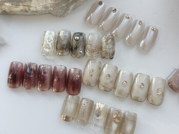 アトリエ リベルテ 市電通り店(atelier Liberte)の写真/【SNSで超話題!】最新トレンドNAILでショートでもおしゃれな指先に☆ママさんやお仕事されている方にも◎