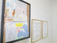 レンフィットネス 名古屋天白店の雰囲気（可愛らしいお子さま達からのお手紙に癒されます♪）