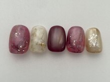 アイネイルズ 池袋店(I-nails)/モーブホワイトニュアンス