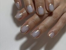 アイネイルズ 渋谷店(I nails)/【Sumika.t】囲みミラーグラデ