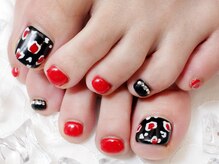 サムズネイル(SAM'S NAIL)/レッド×ブラックでシックに！