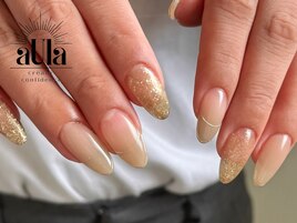 綺麗め秋ネイル