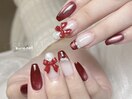 赤ネイル