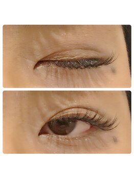 EyelashCARINA&monanail&estheLUANA 東生駒店/Cカール ブラウンラッシュ