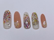 ネイルサロン ネイルクク 桑名駅前店(Nail KUKU)/ツイードネイル