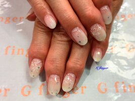 ふんわりお花ネイル