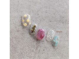 アシンメトリーニュアンスネイル