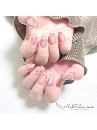 川崎/ハートネイル/ミラーネイル