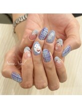 ナナネイル(Nana.Nail)/クリスマス/冬ネイル/雪だるま