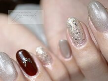 フユメイト(fuyumate)/ボルドー×ざくざくラメ