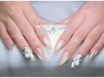 蝶々ネイル バタフライネイル(butterfly nail)/