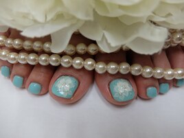 ウェディング結婚式フットジェル