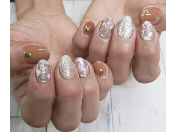 ネイルアンドまつげ リュフェール 五反田(Nail Lufaire)/ステンドグラス風ネイル