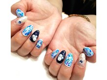 ラヴィネイル(La Vie Nail)/ニュアンスネイル/ブルーネイル