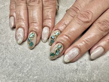 ネイルサロンファストネイルプラス 新宿店(FAST NAIL PLUS)/2024夏ネイル【シェルネイル】