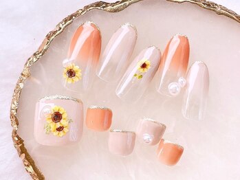 ネイルサロンフォーユー(for u)/H &Fお揃いデザイン♪￥12980