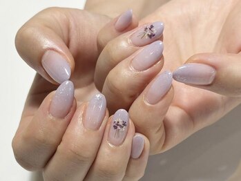 アイネイルズ 渋谷店(I nails)/【Saki.o】押し花グラデーション