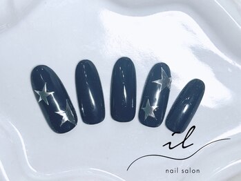 イル 神戸店/星ネイル×ワンカラー