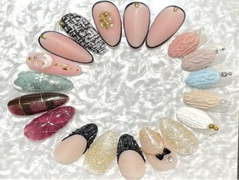 ネイルサロン アリイ(Alii)の写真/≪5パターンの料金別定額コース≫定期的に通いやすいお手頃価格と迷ってしまう程豊富なサンプル数が魅力★