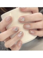 ユミ チップ ジェル ナガサダシ(U.m_)/冬っぽいネイル