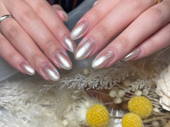 サロンドフォーエイチ(salon de 4H)/オーロラミラーネイル☆