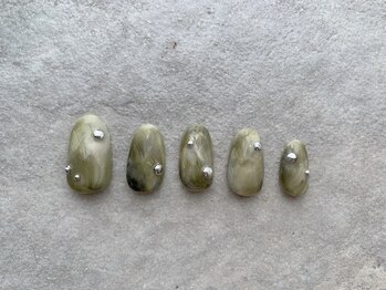 エンジェリック カラーズ(Angelic colors)/秋色スタッズネイル☆